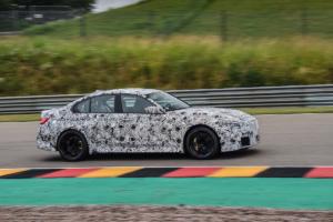BMW M3 G80 Neuheit Teaser Prototyp Erprobungsfahrt Rennstrecke Topmodell Sportlimousine
