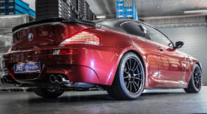 JMS Fahrzeugteile GmbH:Tiefer BMW M6 E63 mit 19-Zöllern und Supersprint-Abgasanlage