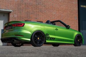 Barracuda Racing Wheels Dragoon Fahrzeugtechnik EFF Audi A3 Cabriolet 8V Tuning Felgen Tieferlegung Karosserieteile Abgasanlage JMS Fahrzeugteile