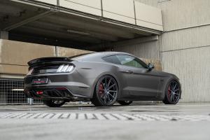 Barracuda Racing Wheels Ford Mustang GT LAE S550 cardiologie Tuning Felgen Project 2.0 Gewindefahrwerk Folierung Abgasanlage