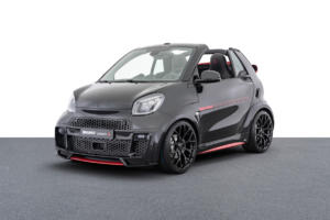 Brabus Ultimate E Facelift Neuheit Smart EQ Fortwo Cabrio Elektroauto Tuning Leistungssteigerung Bodykit