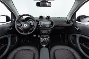 Brabus Ultimate E Facelift Neuheit Smart EQ Fortwo Cabrio Elektroauto Tuning Leistungssteigerung Bodykit