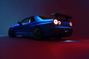 Built by Legends Nissan Skyline GT-R R34 Restomod Motor-Upgrade Fahrwerk Bremsanlage Felgen Tuning Carbon JDM SEMA Show 2024 Sportwagen Coupé Topmodell