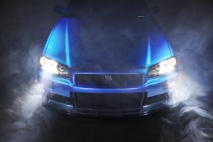 Built by Legends Nissan Skyline GT-R R34 Restomod Motor-Upgrade Fahrwerk Bremsanlage Felgen Tuning Carbon JDM SEMA Show 2024 Sportwagen Coupé Topmodell