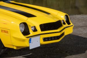 Chevrolet Camaro 1979 Bumblebee Lackierung Oldtimer Restaurierung Berlinetta Coupe US-Muscle Car Transformers