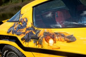 Chevrolet Camaro 1979 Bumblebee Lackierung Oldtimer Restaurierung Berlinetta Coupe US-Muscle Car Transformers