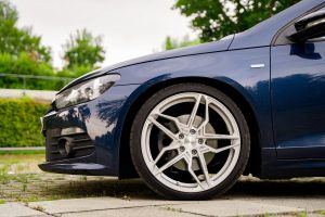 Cor.Speed Sports Wheels VW Scirocco Tuning Felgen Kharma Flow Forged Fahrwerk Tieferlegung Diffusor Abgasanlage