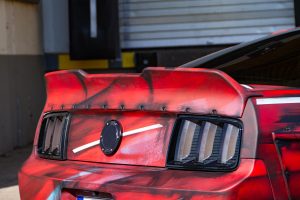 DTA Schöttner Ford Mustang GT Coupé S197 Widebody Karosseriekit Design-Lackierung Airride Luftfahrwerk Felgen Innenausstattung US-Car Tuning