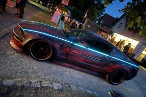 DTA Schöttner Ford Mustang GT Coupé S197 Widebody Karosseriekit Design-Lackierung Airride Luftfahrwerk Felgen Innenausstattung US-Car Tuning