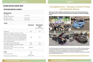 Essen Motor Show Pocket Guide 2025 Booklet Download Tuning-Couture