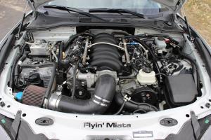 Flyin' Miata Mazda MX-5 ND Motor-Swap GM Chevrolet LS3-V8 Abgasanlage Bremsen