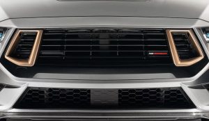 Ford Custom Garage Mustang FP800S Bronze Magneride Package Concept Neuheit Leistungssteigerung Kompressor Abgasanlage Fahrwerk Carbon-Karosserieteile Felgen Innenraum-Veredelung Muscle Car Coupé