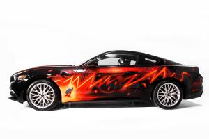 Ford Mustang Coupe Comic Artcar