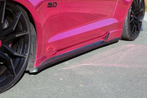 Ford Mustang GT Pink Pony Airride Luftfahrwerk Felgen Bodykit Folierung Innenraum-Veredelung USA Muscle Car Coupé