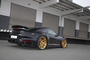 Friedrich Performance Manufaktur Porsche 911 Turbo S Coupé 992 Tuning Leistungssteigerung Abgasanlage Getriebe-Upgrade Carbon-Bodykit Felgen Fahrwerk