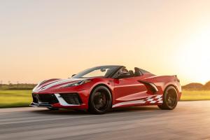 Hennessey Corvette C8 Convertible H700 Tuning Leistungssteigerung Kompressor-Aufladung Felgen Folierung US-Car Sportwagen