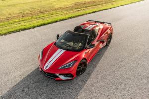 Hennessey Corvette C8 Convertible H700 Tuning Leistungssteigerung Kompressor-Aufladung Felgen Folierung US-Car Sportwagen