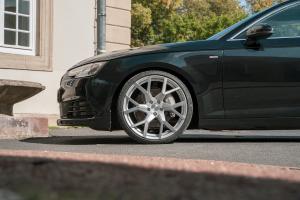 JMS Fahrzeugteile Audi A4 Avant B9 Tuning Barracuda Racing Wheels Tzunamee EVO Felgen Tieferlegung Racelook Frontspoilerlippe