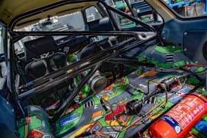 JapanWerk Mazda 323 FA4 Variabel Tuning Wankelmotor Front-Umbau Getriebe Fahrwerk Felgen Innenraum Weber Fahrzeugtechnik Kompaktklasse Oldtimer Klassiker