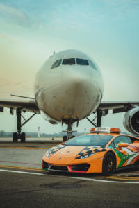 Lamborghini Huracán LP580-2 RWD Coupé Follow-Me Car Flughafen Bologna