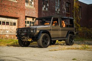 Legacy Overland Mercedes-Benz W461 230 GE Puch Restomod Geländewagen Offroader Allradantrieb Motor Fahrwerk Getriebe Felgen Bremsanlage Karosserie-Upgrades Innenraum-Neuausstattung