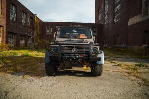 Legacy Overland Mercedes-Benz W461 230 GE Puch Restomod Geländewagen Offroader Allradantrieb Motor Fahrwerk Getriebe Felgen Bremsanlage Karosserie-Upgrades Innenraum-Neuausstattung