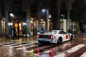 Liberty Walk LB-Works Tuning Ferrari F40 Widebody Karosseriekit Felgen Airride Luftfahrwerk Innenraum-Veredelung Mittelmotor Supersportwagen