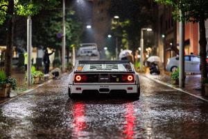Liberty Walk LB-Works Tuning Ferrari F40 Widebody Karosseriekit Felgen Airride Luftfahrwerk Innenraum-Veredelung Mittelmotor Supersportwagen
