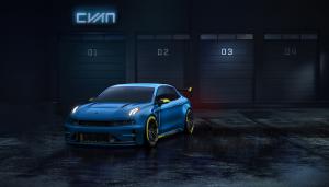 Lynk & Co 03 Concept Car Rennwagen TCR Cyan Racing