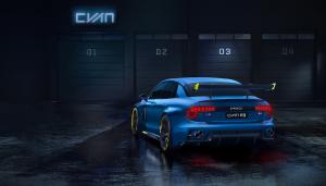 Lynk & Co 03 Concept Car Rennwagen TCR Cyan Racing
