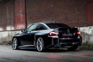 Manhart Performance MH2 560 BMW M2 G87 Tuning Carbon Bodykit Felgen Fahrwerk Leistungssteigerung Abgasanlage
