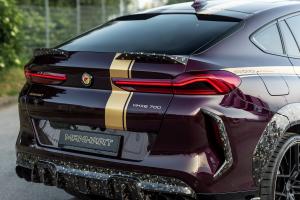 Manhart Performance MHX6 700 WB Gold Edition 01/01 Widebody Karosseriekit Tuning Forged Carbon Felgen Tieferlegung Leistungssteigerung Abgasanlage BMW F96 X6 M