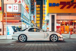 Mazda RX-z Type RZ FD Tuning RE Amemiya Bodykit Leistungssteigerung Turbolader Felgen Innenraum-Veredelung