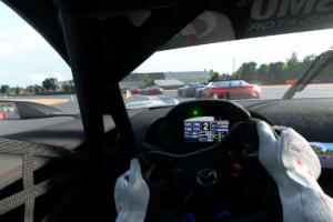 Mazda RX-Vision GT3 Concept Rennwagen Coupé Front Mittelmotor virtuelles Racing Gran Turismo Sport