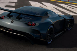 Mazda RX-Vision GT3 Concept Rennwagen Coupé Front Mittelmotor virtuelles Racing Gran Turismo Sport