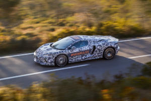 McLaren Grand Tourer Neuheit Prototyp Teaser Erlkönig Testfahrt