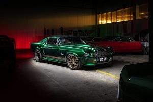 Mean Machine Garage 1967 Ford Mustang Fastback Restomod Tuning Biturbo V8-Motor Chassis Fahrwerk Bremsen Getriebe Felgen Karosserie-Upgrade Innenraum-Veredelung USA Muscle Car Klassiker