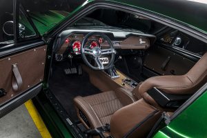 Mean Machine Garage 1967 Ford Mustang Fastback Restomod Tuning Biturbo V8-Motor Chassis Fahrwerk Bremsen Getriebe Felgen Karosserie-Upgrade Innenraum-Veredelung USA Muscle Car Klassiker