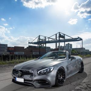 Mercedes-AMG SL 63 Tuning Carbon-Bodykit Camouflage-Folierung Leistungssteigerung Abgasanlage Tieferlegung Felgen