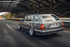 Mercedes-Benz 500 TE Baureihe 126 Tuning Kombi-Umbau Karosserie Fahrwerk Felgen Bremseanlage Innenausstattung Japan