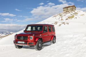 Mercedes-Benz G 350 d G-Klasse Geländewagen Allradler Neuheit Diesel AMG Line designo Hyazinthrot metallic