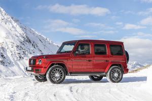 Mercedes-Benz G 350 d G-Klasse Geländewagen Allradler Neuheit Diesel AMG Line designo Hyazinthrot metallic