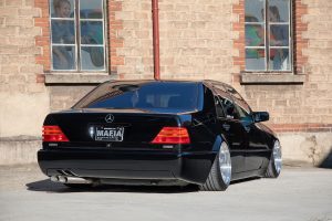 Mercedes-Benz W140 500 SEL Limousine Oldtimer Klassiker Karosseriearbeiten Tieferlegung Airride Felgen Bremsen Hubraum-Vergrößerung Innenraum-Veredelung