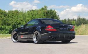 Mercedes R230 SL 500 Roadster Tuning Performance61 Karosserie Bodykit Fahrwerk Tieferlegung Felgen Innenraum-Veredelung