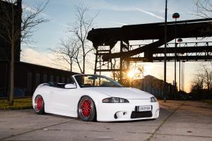 Mitsubishi Eclipse GS-T Spyder Tuning Bodykit Felgen Fahrwerk Airride Motor Leistungssteigerung Bremsanlage Innenraum-Veredelung Hifi-Anlage