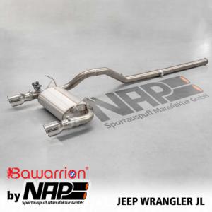 Jeep Wrangler JL-Abgasanlage von der NAP Sportauspuff Manufaktur