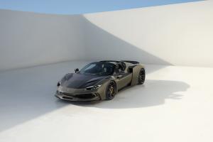 Novitec N-Largo Ferrari 296 GTS Tuning Widebody Karosseriekit Carbon Felgen Tieferlegung Abgasanlage Leistungssteigrung Innenraum-Veredelung