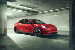 Novitec Tesla Model 3 Carbon Karosserie Anbauteile Schmiedefelgen Vossen Fahrwerk