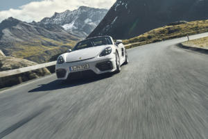 Porsche 718 Spyder Mittelmotor-Sportwagen Roadster Topmodell Neuheit
