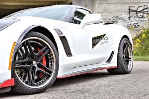 Power-Parts Chevrolet Corvette C7 Z06 Tuning Felgen Räder Tieferlegung Folierung